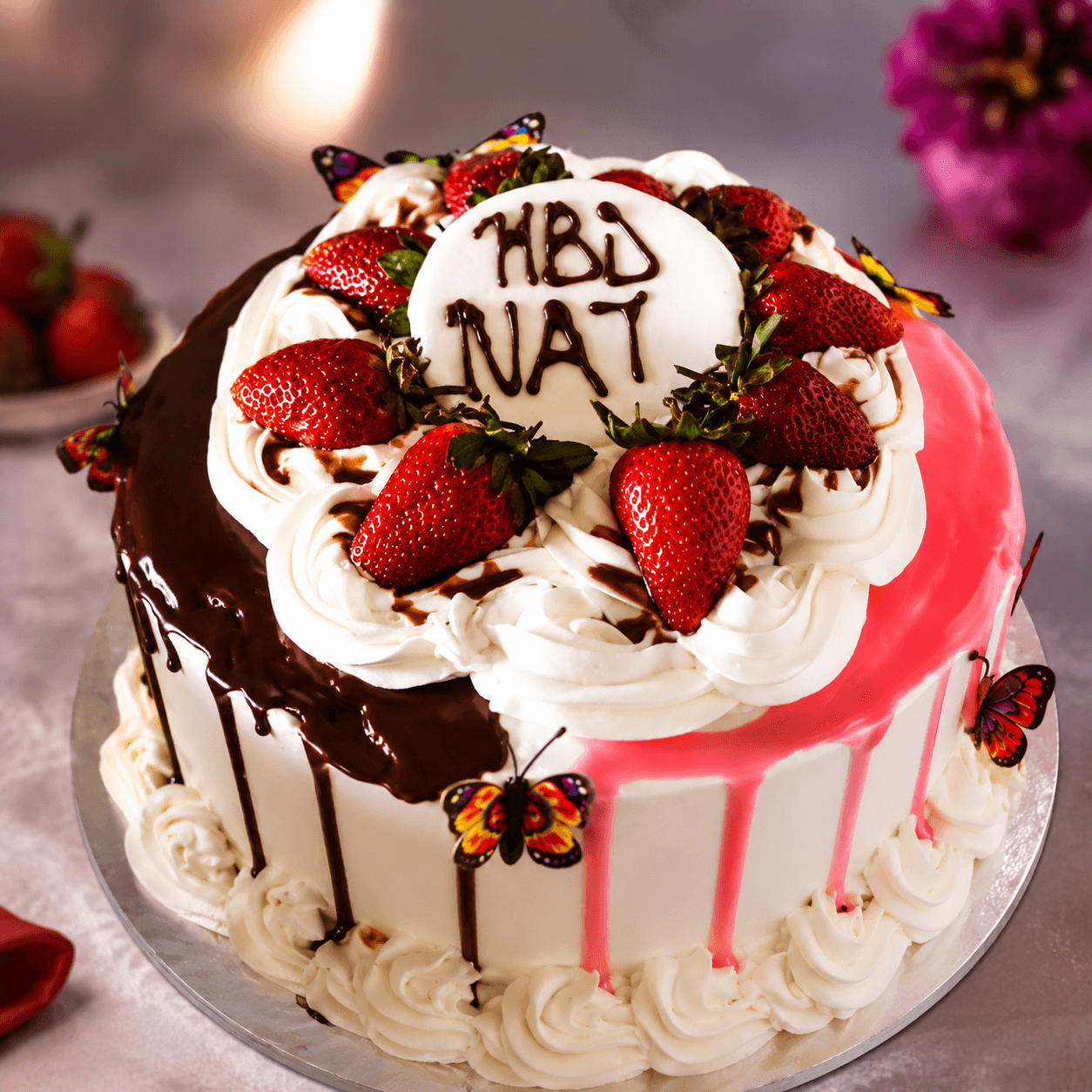 Strawberry Butterfly Bliss