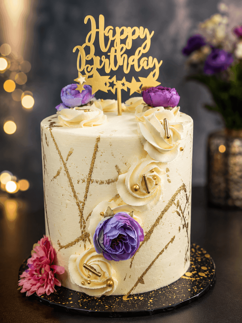 Ivory & Gold Bloom