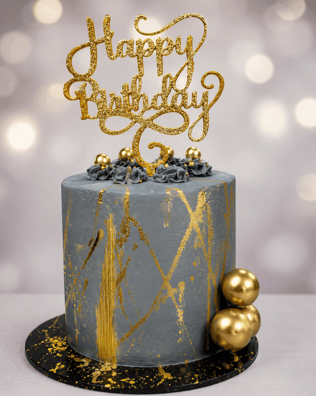 Slate & Gold Birthday